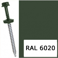 Саморіз для кріплення листового металу RAL 6020 (хромовий зелений) 4,8*35 мм