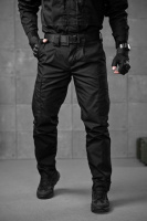 Тактичні штани рипстоп pyramid поліція чорний ВТ5058