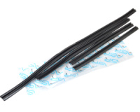 Уплотнитель опускного стекла двери ВАЗ 2101-03,2106 передней, ВАЗ 2101-07 задней (к-т 4 шт.)  на 1 дверь «бархотка», «фетр»*