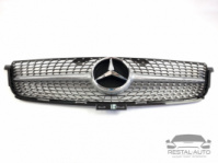 Тюнинг Решетка радиатора на Mercedes ML-Class W166 2011-2015 год Diamond ( Серая с хром вставками )