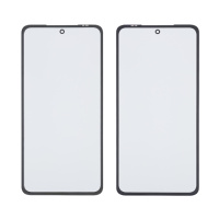 Стекло тачскрина с OCA плёнкой для Motorola G82 чёрное с олеофобным покрытием, закалённое