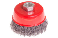 Щетка торцевая Mastertool 75 мм рифленая черная (19-7207)