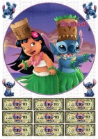 Вафельные картинки на тему: Лило и Стич