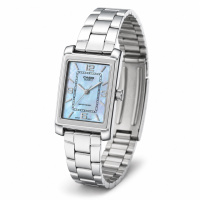 Жіночий годинник Casio LTP-1234DS-2A — Класична модель з синім циферблатом та сталевим браслетом