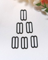 Регулятор для бретелей/ 1 шт/ металл / цвет черная эмаль / 21 мм