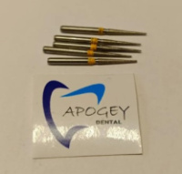 Стоматологические алмазные боры TC-11EF ApogeyDental 5 шт/уп в мягкой упаковке (желтая серия)