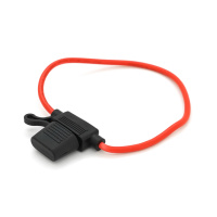 Автомобильный проводной держатель предохранителя 1015/12, 1A-47A,250V пыле/водонепроницаемый, медь, 30см.в корпусе ПВХ