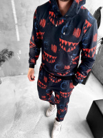 Весняний чоловічий спортивний костюм з принтом худі штани