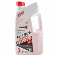 Антифриз NOWAX RED G12 концентрат (червоний) 5кг