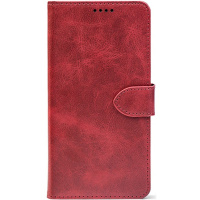 Чохол-книжка Crazy Horse для Xiaomi Redmi 14C 4G/Poco C75 Red Wine (Front) (Код товару:38829)