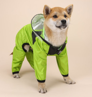 Комбинезон-дождевик для собак 11332 XS салатовый