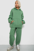 Спортивний костюм жіночий на флісі, колір зелений, 247R2020-5