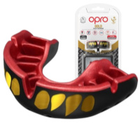 Капа OPRO Gold доросла (вік 11+)  JAWS Black/Red (art.102504011)