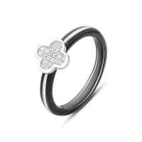 Серебряное кольцо CatalogSilver с керамикой, вес изделия 2,17 гр (2168089) 17.5 размер