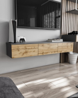 TV тумба навісна на 3 шухляди