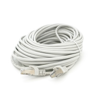 Патч-корд литой MERLION, FTP, RJ45, Cat.5e, 15m, серый, CCA, Q50
