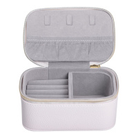 Шкатулка для украшений из эко кожи на молнии мини органайзер для ювелирных изделий HP-5-26BE