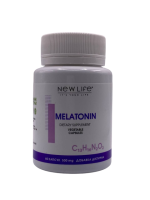 Мелатонін Мelatonin для покращення сну 60 капсул New Life