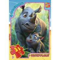 Пазлы G-Toys Зверушки всего мира AG03 35 деталей