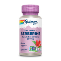 Берберин, 500 мг, Berberine, Solaray, 60 вегетаріанських капсул