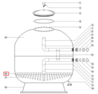 Дюзова коробка фільтра Aquaviva high bed (D\AKH)