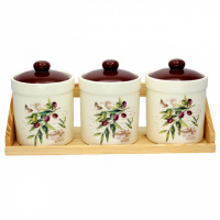 Набор керамических банок «Оливки» ZFC048 OL