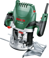 Професійний ручний столярний фрезер по дереву Bosch POF 1200 AE : 1200 Вт, 6-8 цанга, 28000 об/хв,електрофрезер (060326A100)