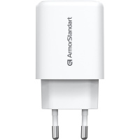 Зарядний пристрій ArmorStandart AR-T252WEU 25W GaN Type-C+USB White (ARM89532)