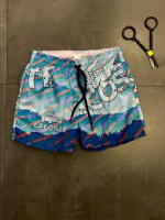 Блакитні чоловічі пляжні шорти  | 13-140