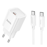 Мережевий Зарядний Пристрій Hoco C148A 1USB-C PD/QC 30W+Type-C to Type-C