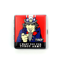 Портсигар «TV BOY POP, Want you to for tvboy army» для 20 сигарет