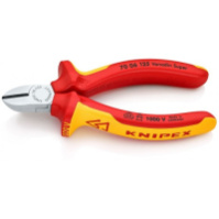 Кусачки бокові (бокорізи), діаметр 3,0мм, 125мм VDE KNIPEX 70 06 125, хромовані