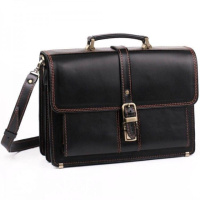 Портфель ручної роботи шкіряний Чорний (1939512627)