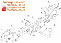 Тягово-сцепное устройство (фаркоп) Kia Sportage (2016-2018)