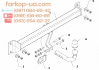 Тягово-сцепное устройство (фаркоп) BMW X3 (E83) (2004-2010)