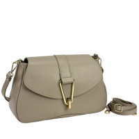 Кросбоді жіноче шкіряне бежеве Італія 73000B