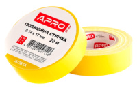 Лента изоляционная Apro 17 x 0.14мм x 20м желтая (ET-20Y) (5 шт.)