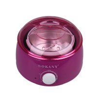 Воскоплав баночний SOKANY SK-117 з терморегулятором для воску в банках таблетках і гранулах 500 мл, пурпурний