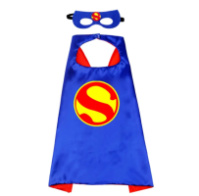 Маскарадный плащ с маской Супермен 5373 70х70 см