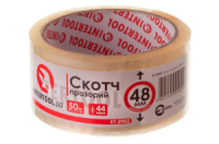Скотч Intertool 48 мм х 50 м х 52 мкм прозорий (KT-0902) (6 шт.)
