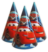 Колпак детский 20 см «Праздник» картон Тачки
