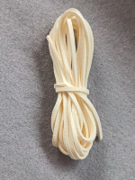 Шнур замшевый/ ширина 3 мм/ молочный/ 3 метра