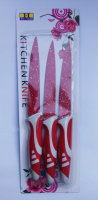 Набор кухонных металлокерамических ножей 3 шт/ 22,5см / Е-364