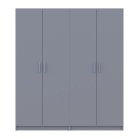 Комплект Doros Промо с полками Серый 2+2 ДСП 180х48х204 DRS-011627 (80737771)