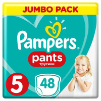 Подгузники Pampers трусики Pants Junior Размер 5 (12-17 кг), 48 шт (4015400672906)