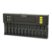 Универсальное зарядное устройство с тестером LiitoKala Lii-S12 для аккумуляторов 18650/ АА/ ААА и других, 12 слотов