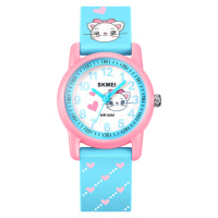 Дитячий наручний годинник Skmei 2157LBUPK Light Blue-Pink з водонепроникністю 5 ATM