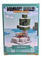 Магнітний Конструктор Майнкрафт Гаряче Джерело Збірна Іграшка з Фігурками (39 деталей)