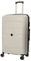 Велика валіза на колесах із поліпропілену 93L My Polo, Туреччина світло-сіра