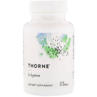 L-Лізин, L-Lysine, Thorne, 60 капсул